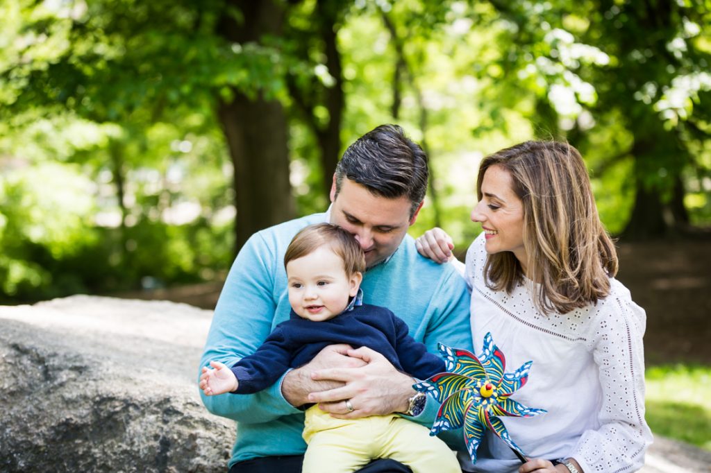 First birthday portrait in Central Park