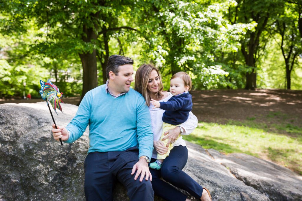 First birthday portrait in Central Park