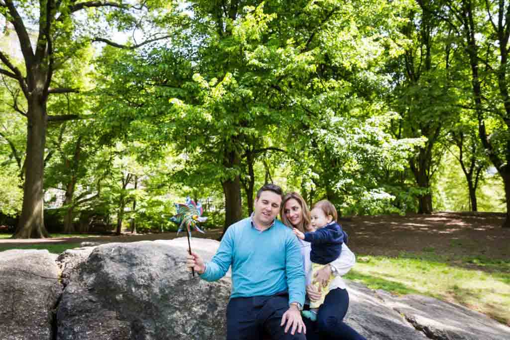 First birthday portrait in Central Park