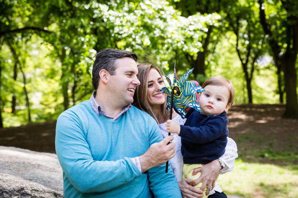 First birthday portrait in Central Park