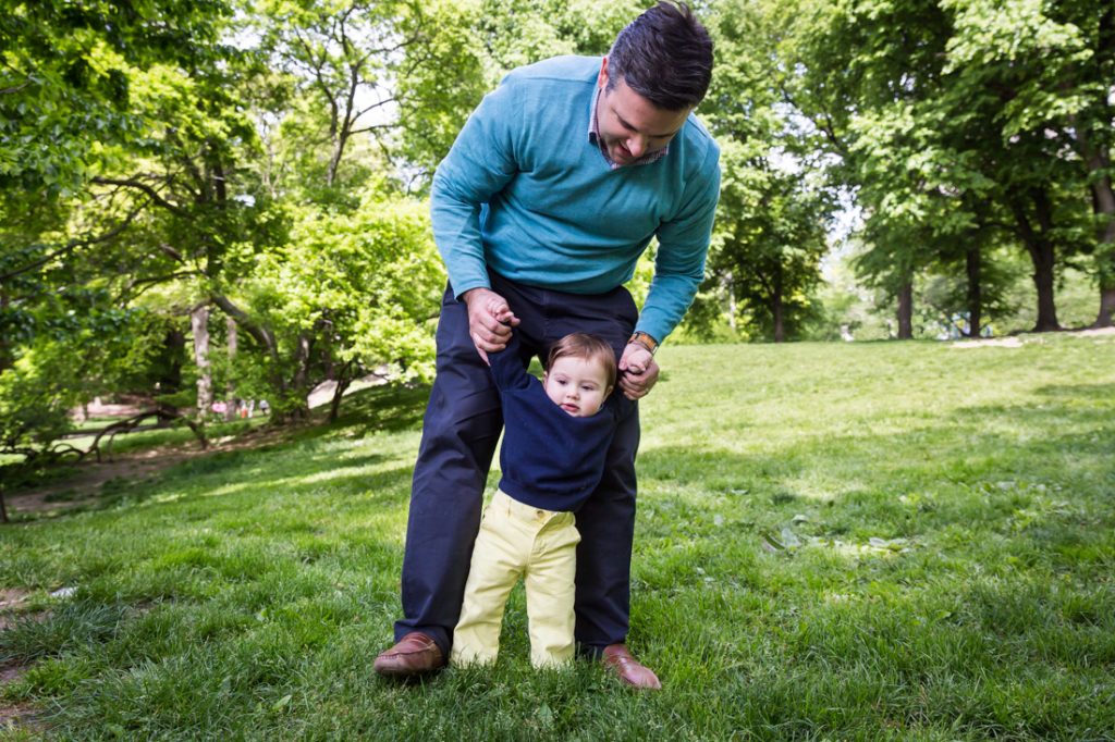 First birthday portrait in Central Park