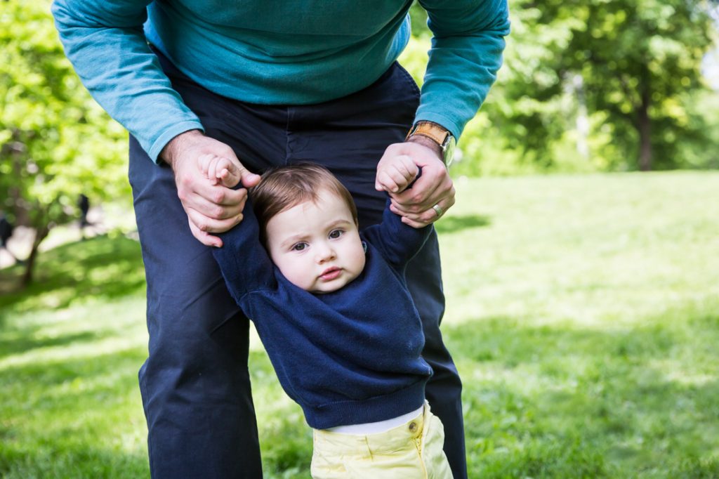 First birthday portrait in Central Park