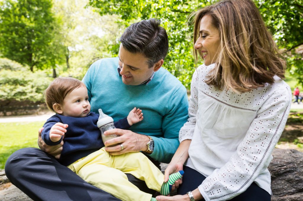 First birthday portrait in Central Park