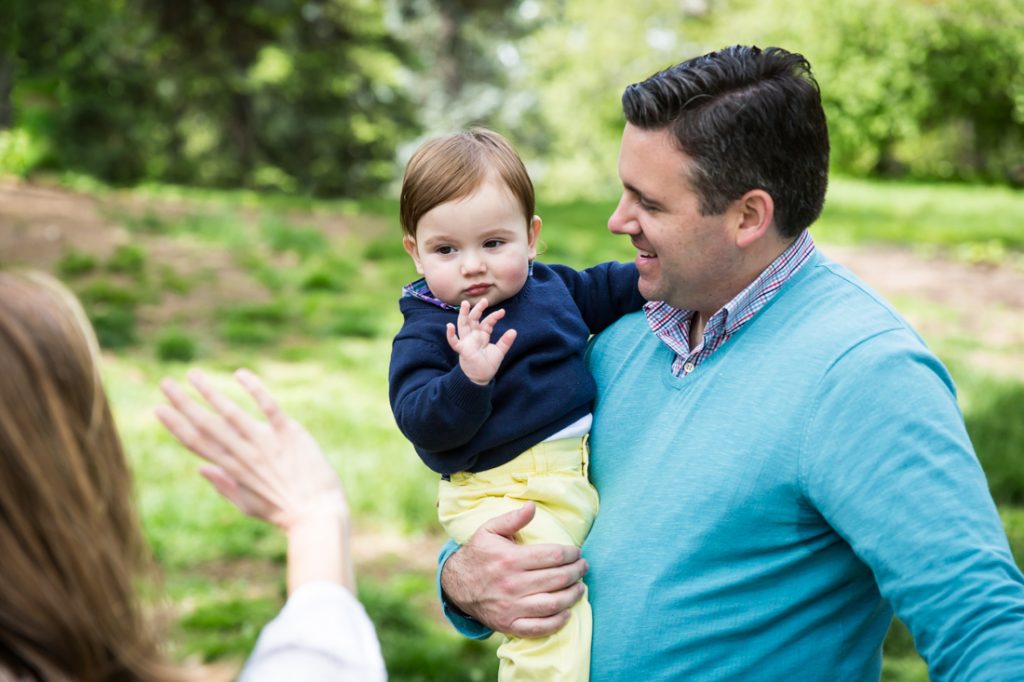 First birthday portrait in Central Park