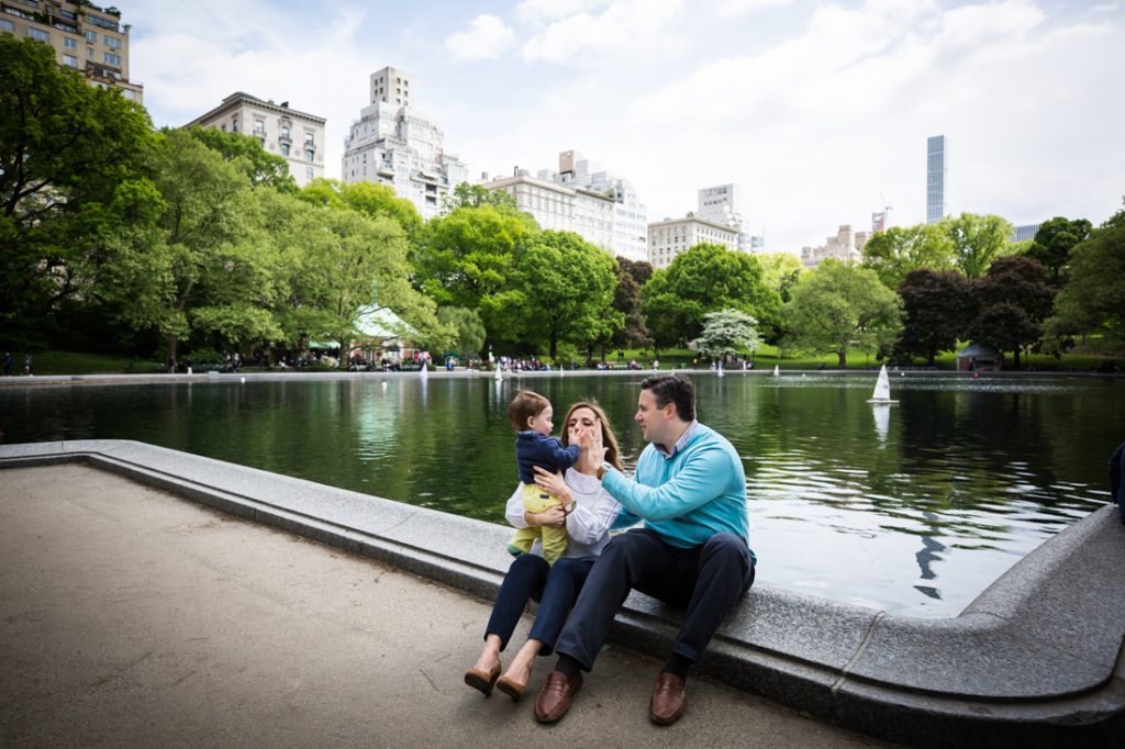 First birthday portrait in Central Park