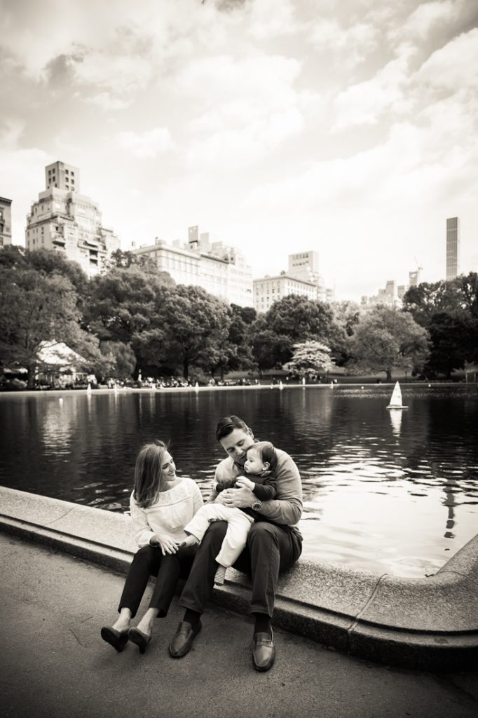 First birthday portrait in Central Park