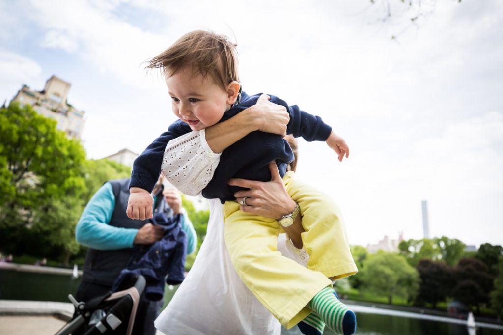 First birthday portrait in Central Park