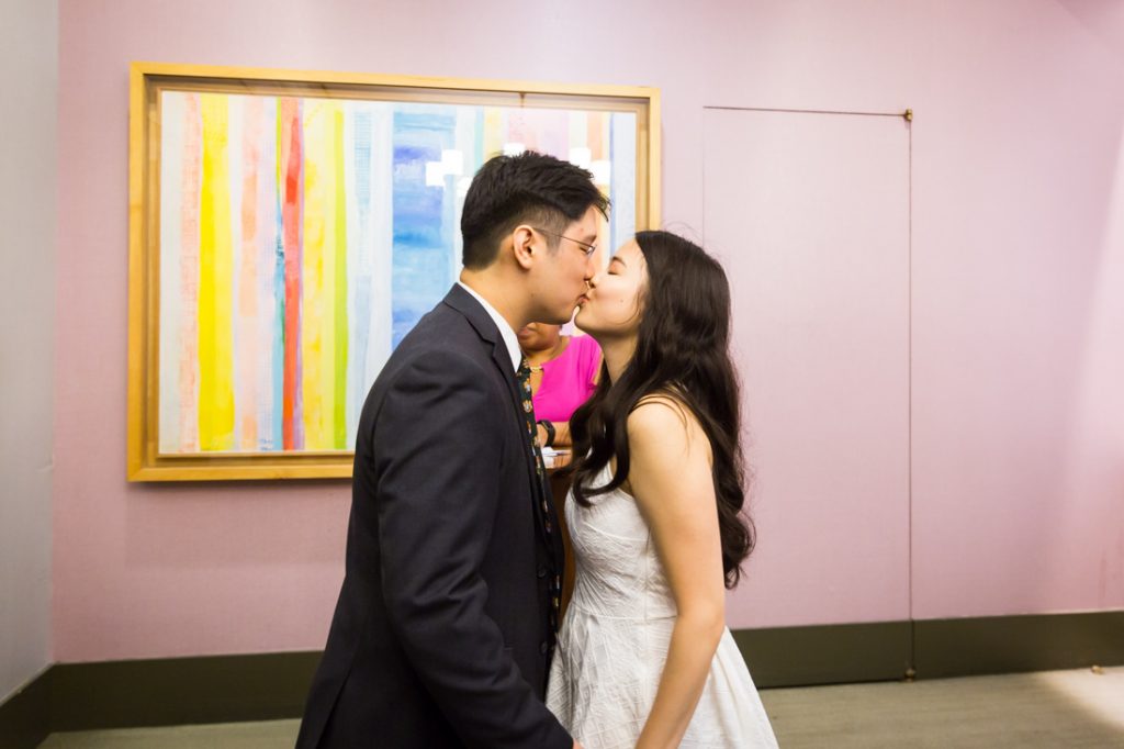 Ceremony at a NYC City Hall elopement