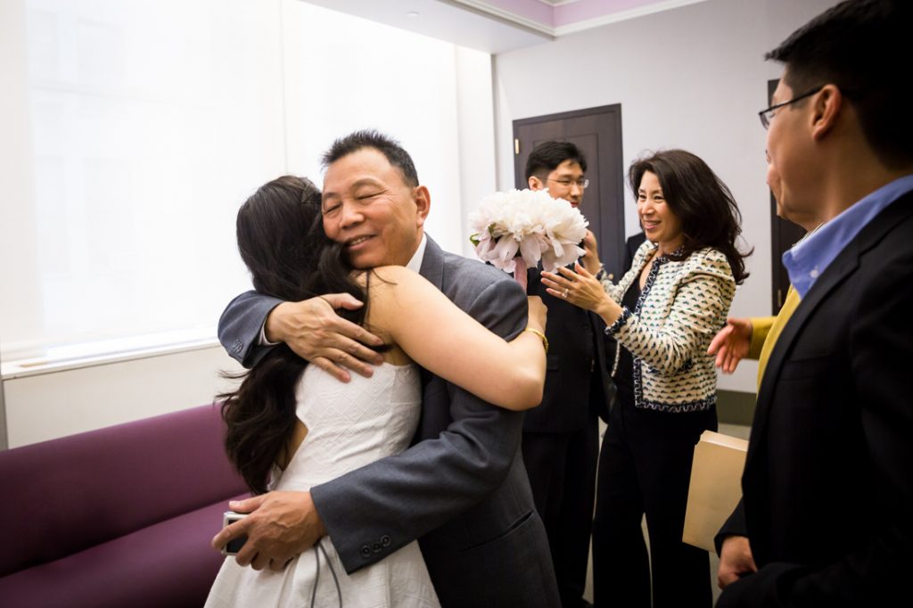 Ceremony at a NYC City Hall elopement