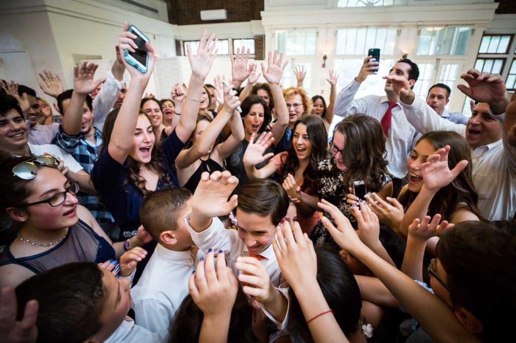 Hora dance by bar mitzvah photographer, Kelly Williams