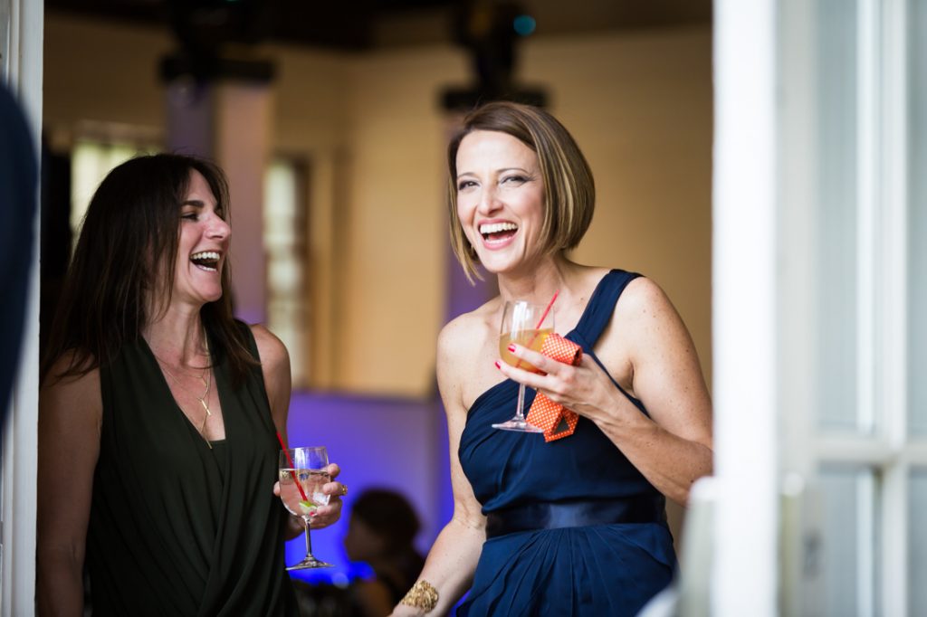 Guests enjoying a bar mitzvah by bar mitzvah photographer, Kelly Williams