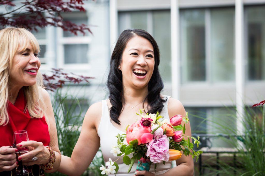 Toasts before a SoHo wedding