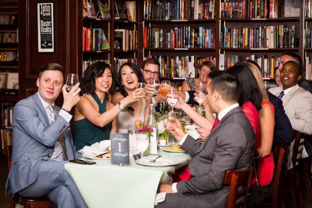 Toasts at a SoHo wedding