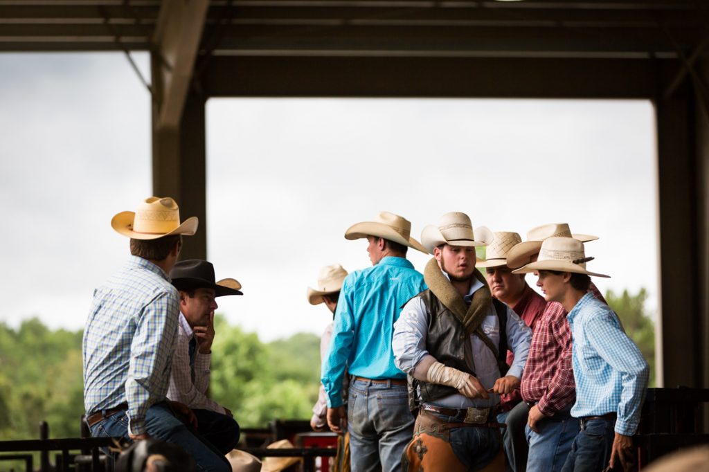 Cowboys at the Bar W Rodeo