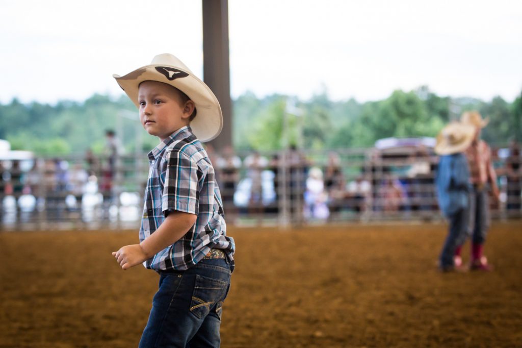 Little cowboy at the Bar W Rodeo