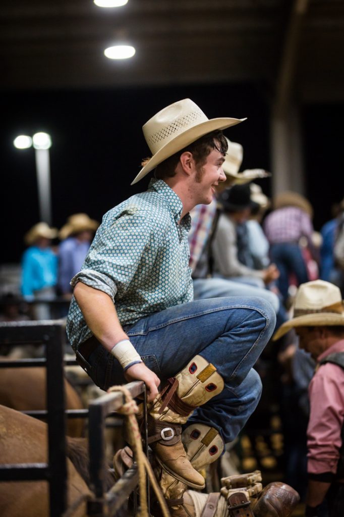 Cowboy at the Bar W Rodeo