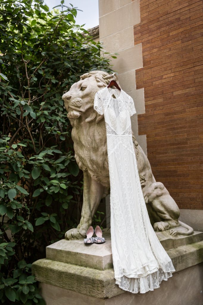 Wedding dress for a Bronx Zoo wedding