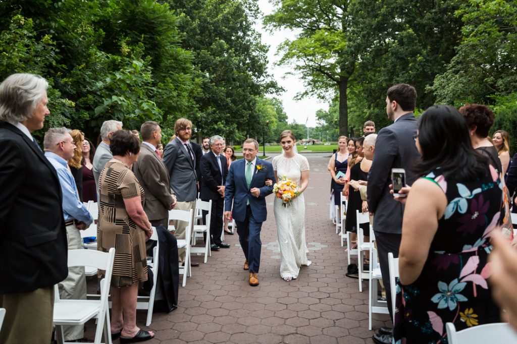 Ceremony at a Bronx Zoo wedding