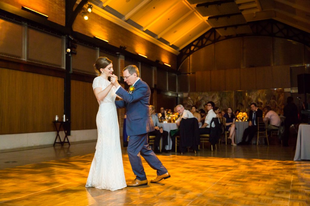 Father-daughter dance at a Bronx Zoo wedding