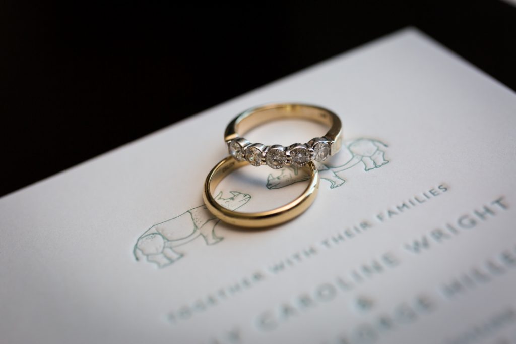 Rings for a Bronx Zoo wedding