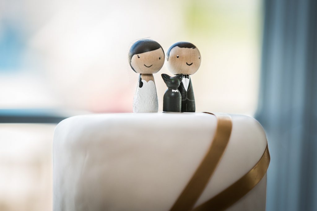 Cake toppers for an article on wedding DIY projects