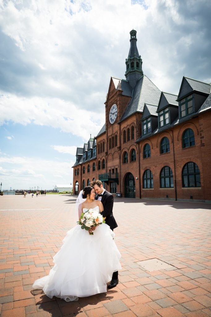 Bride and groom portrait at a Maritime Parc wedding