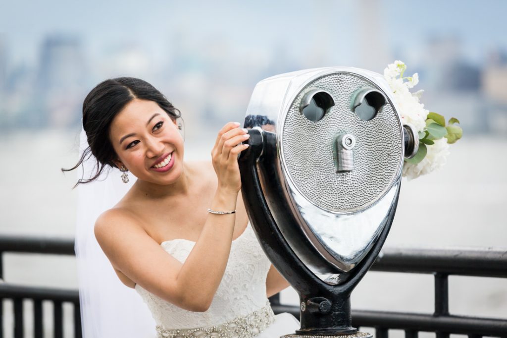 Bride and groom portrait at a Maritime Parc wedding