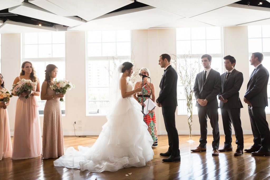 Ceremony at a Maritime Parc wedding