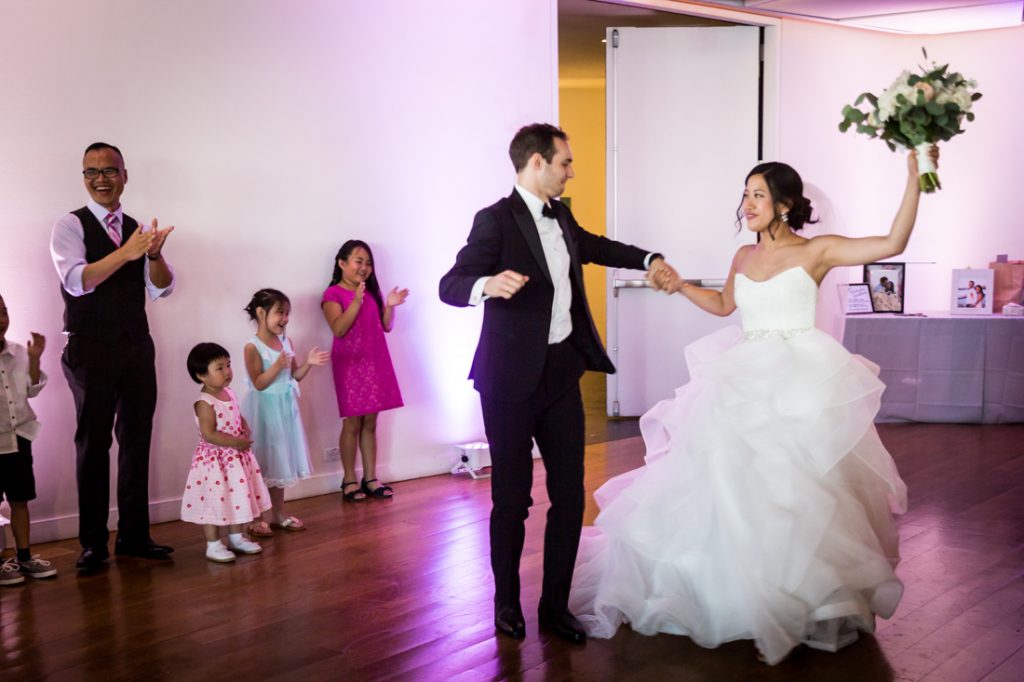 Introductions at a Maritime Parc wedding