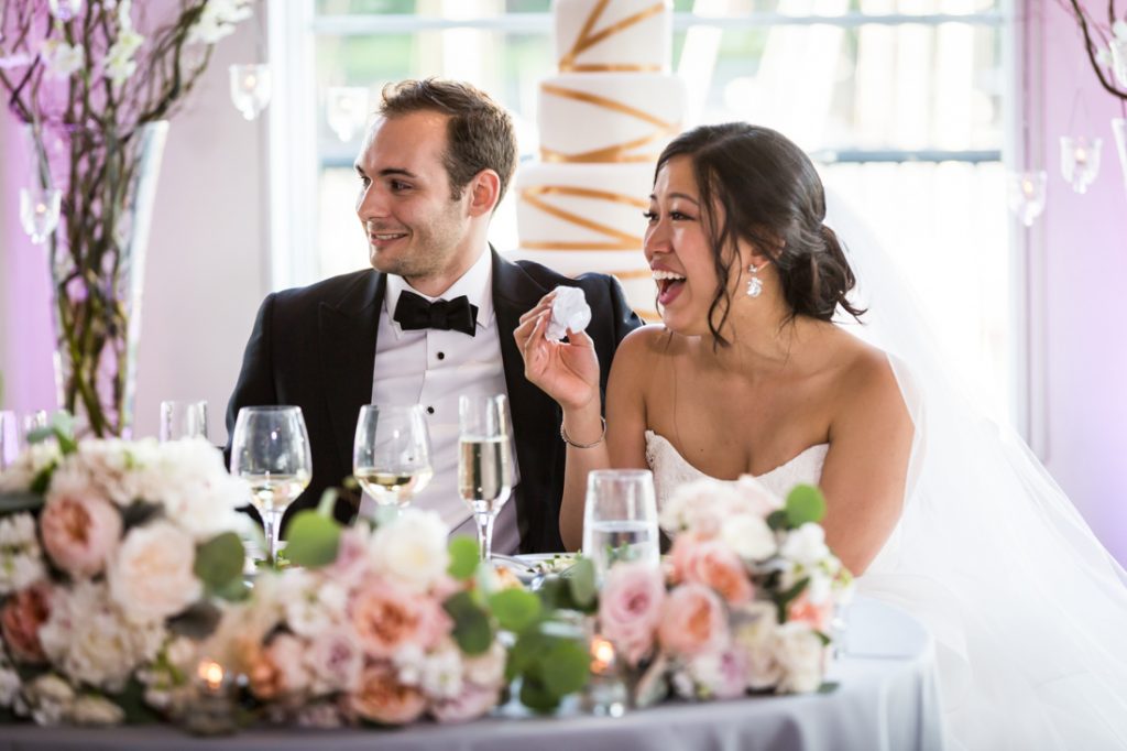 Toasts at a Maritime Parc wedding