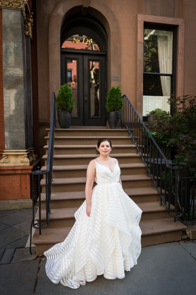Bride portrait before a Brooklyn Historical Society wedding
