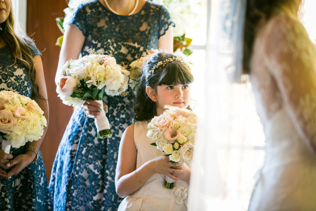 Flower girl for an article on wedding officiant tips
