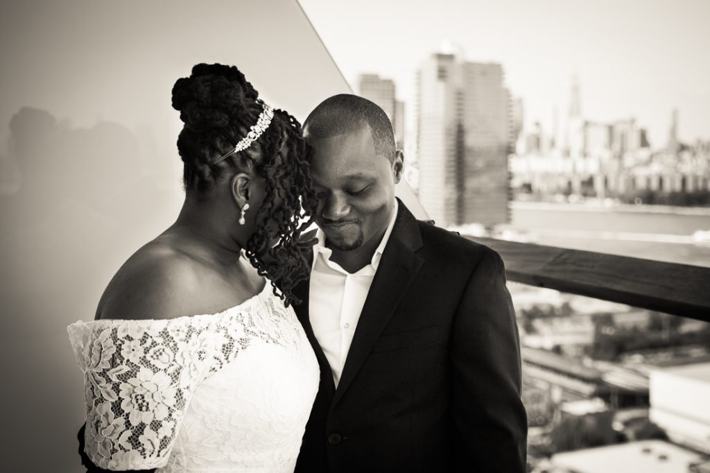 Portrait of a bride and groom for an article on elopement tips