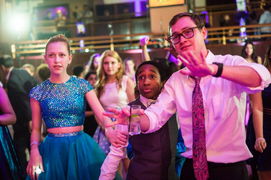 Kids dancing at a bat mitzvah for an article on ‘How to Find a Venue’