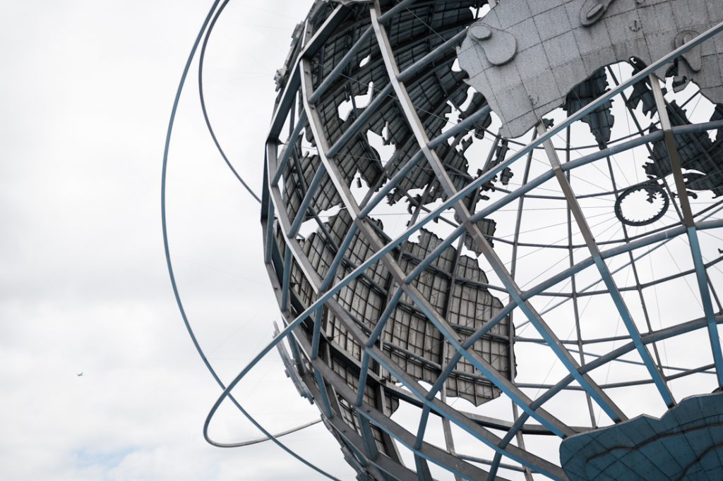 The Unisphere in Flushing Meadows Corona Park in Queens
