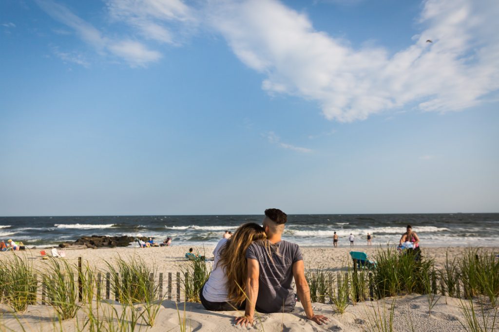 Long Beach engagement photos for an article on beach engagement tips