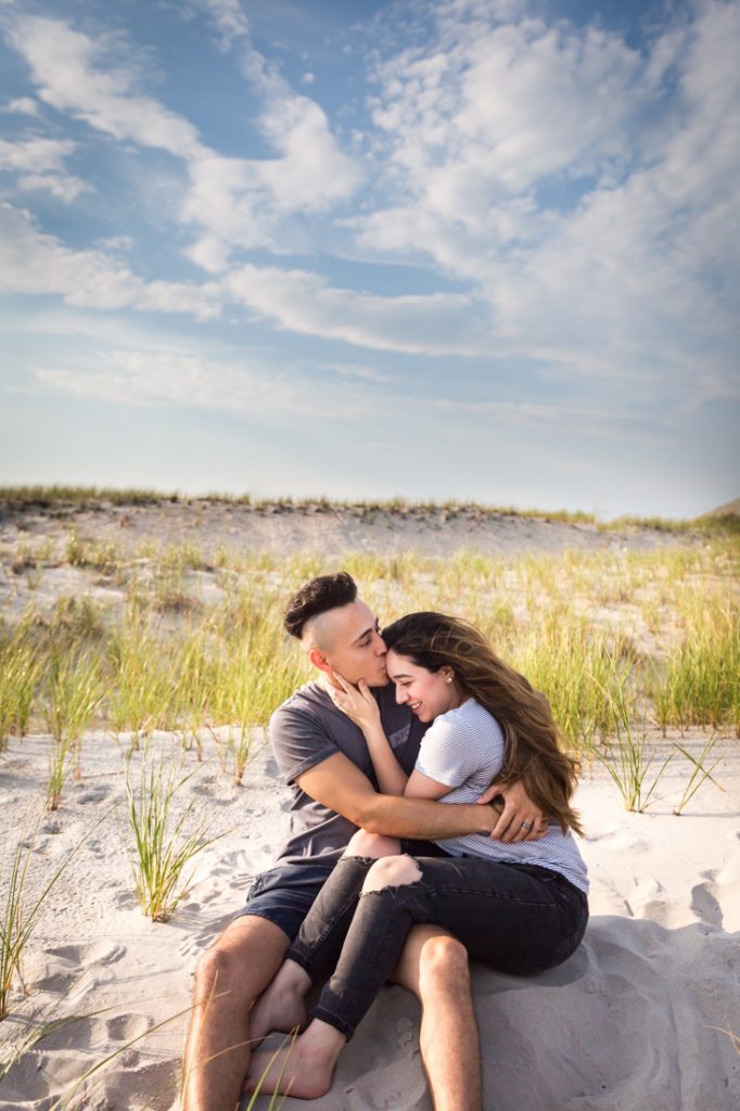 Long Beach engagement photos for an article on beach engagement tips