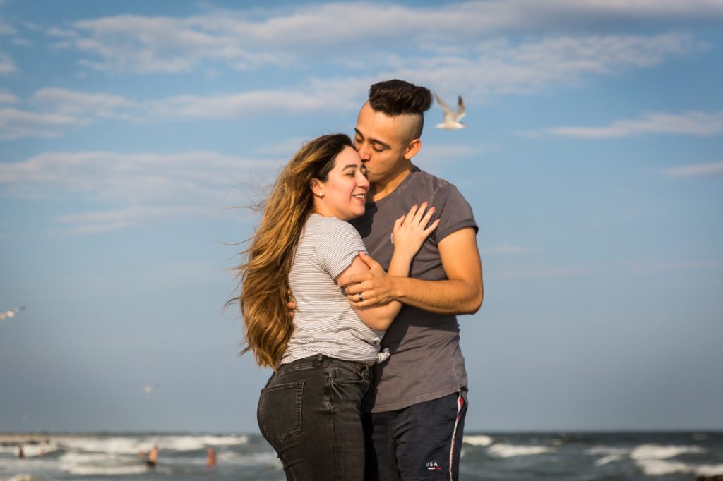 Long Beach engagement photos for an article on beach engagement tips