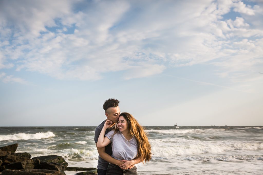 Long Beach engagement photos for an article on beach engagement tips