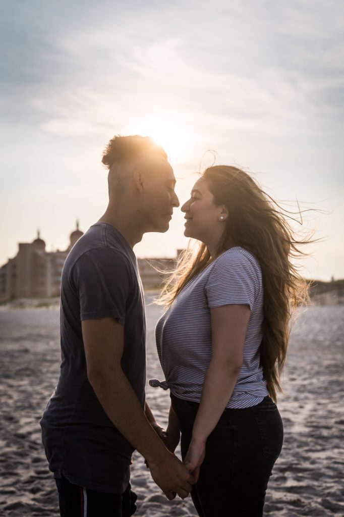 Long Beach engagement photos for an article on beach engagement tips