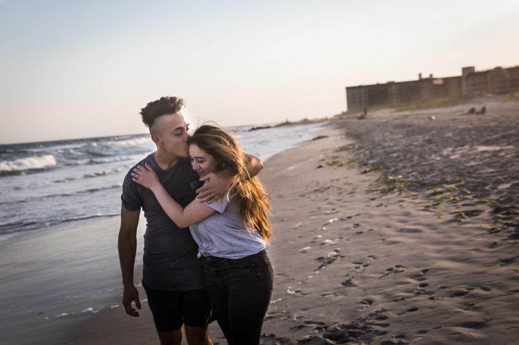 Long Beach engagement photos for an article on beach engagement tips