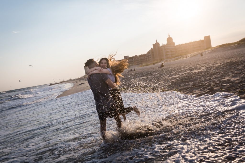 Long Beach engagement photos for an article on beach engagement tips