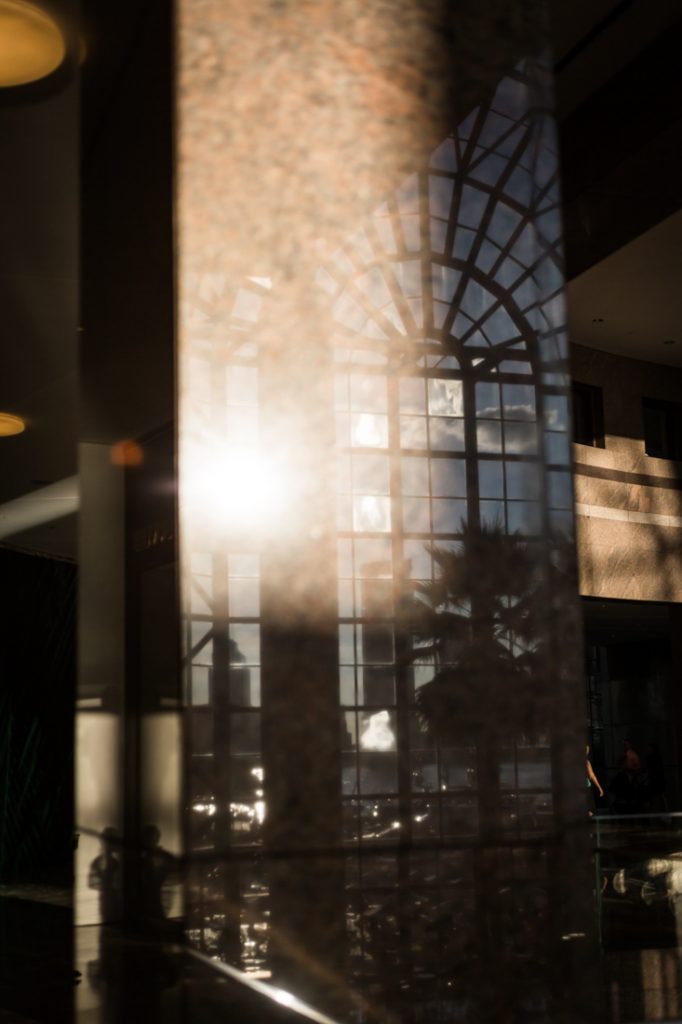 Interior of Brookfield Place for an article on public atriums as an option for NYC rainy day photo shoot locations