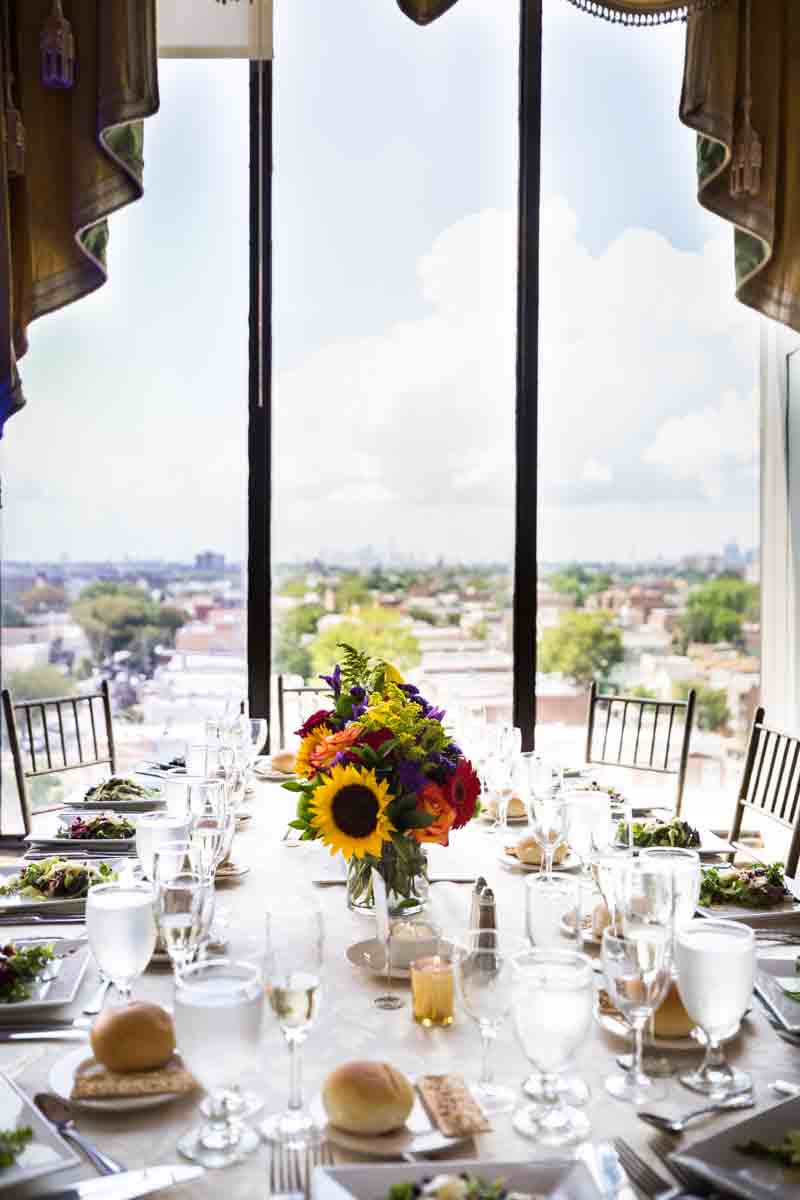 Table setting for article on a Terrace on the Park wedding