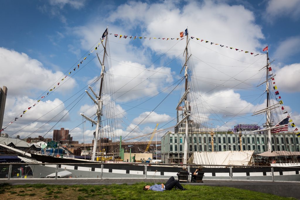 South Street Seaport for an article on City Hall wedding portrait locations