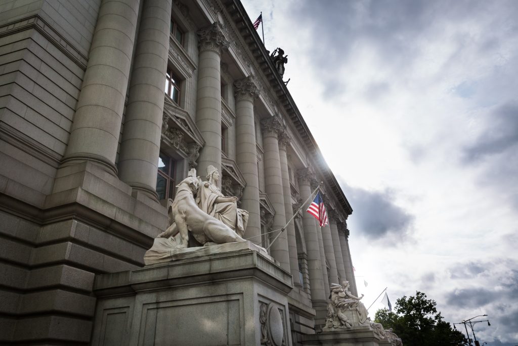 US Custom House for an article on City Hall wedding portrait locations