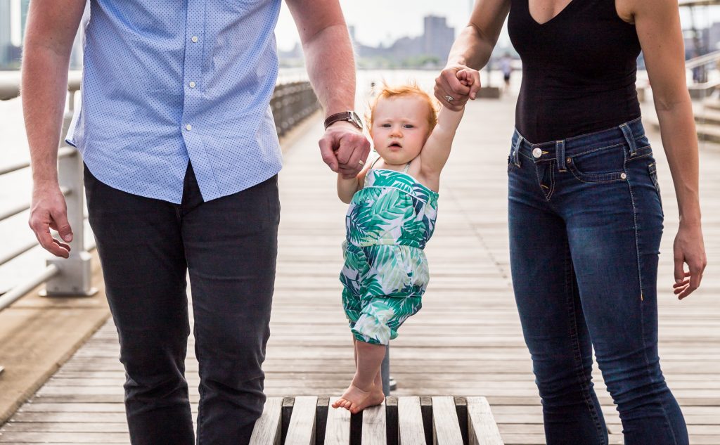 Baby in a Hudson River Park Family Portrait