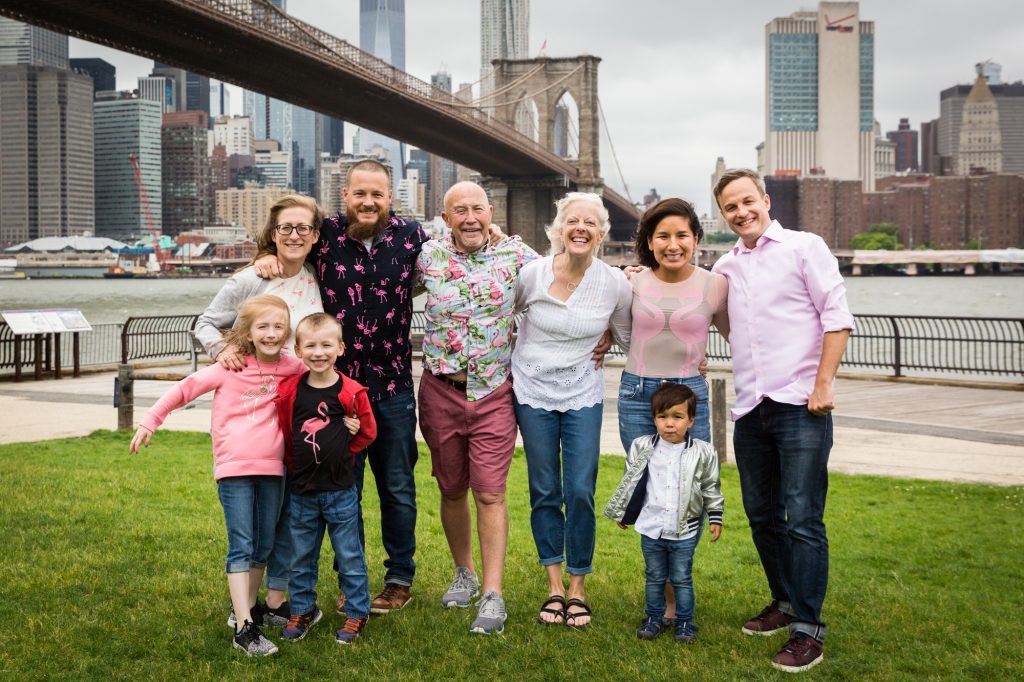 Brooklyn Bridge Park family portrait