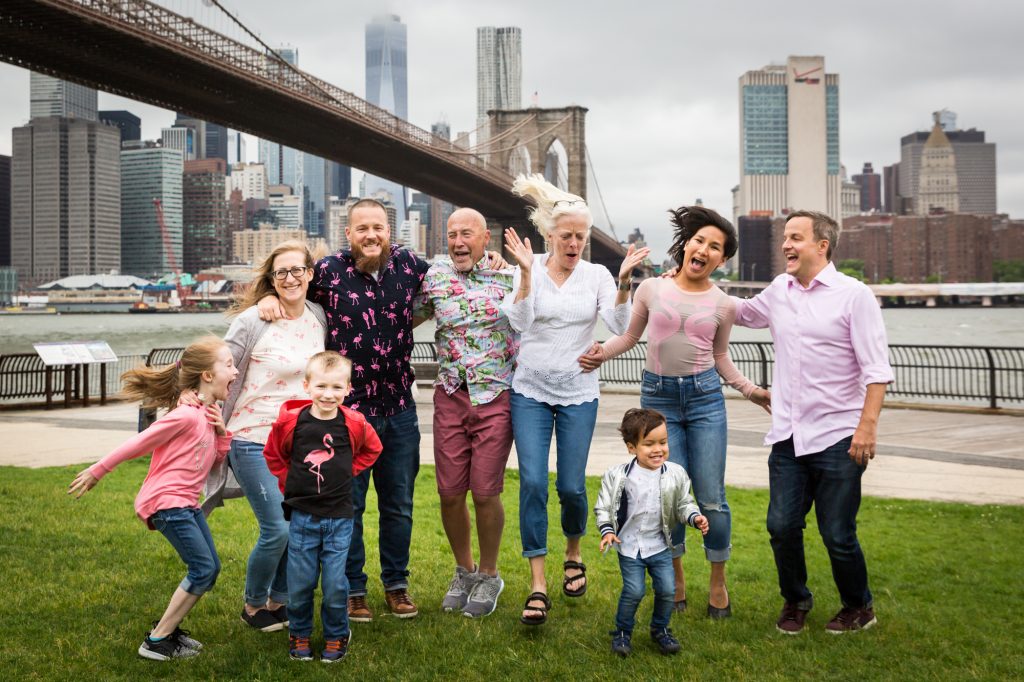 Brooklyn Bridge Park family portrait