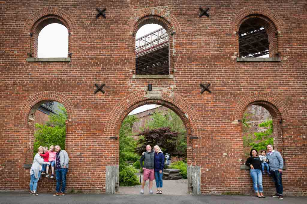 Brooklyn Bridge Park family portrait